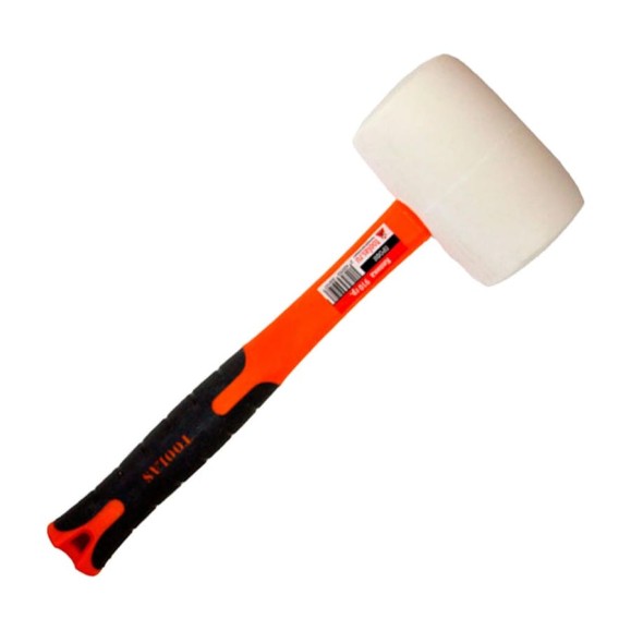 Киянка TOOLAS с фибергласовой ручкой, 910 гр, белая резина 00012814 Киянка TOOLAS с фибергласовой ручкой, 910 гр, белая резина 00012814
