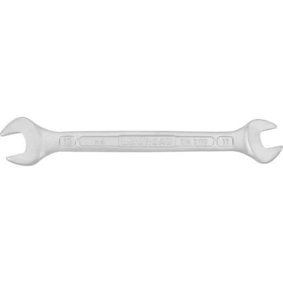 Двусторонний рожковый ключ NORGAU тип N6-11x13 11х13, длина 172 мм 060107139 Двусторонний рожковый ключ NORGAU тип N6-11x13 11х13, длина 172 мм 060107139