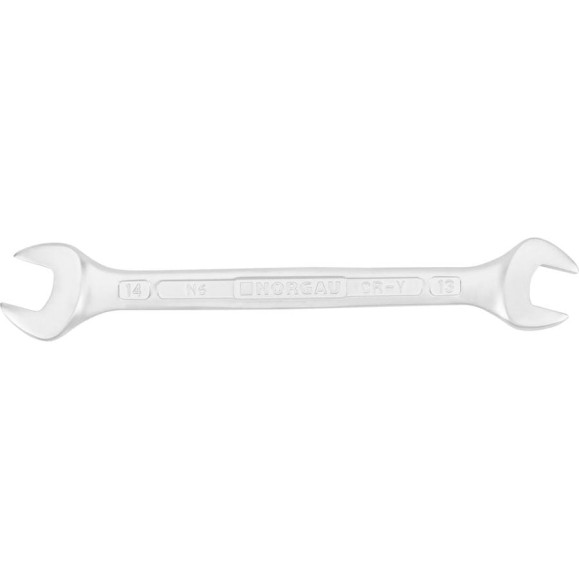 Двусторонний рожковый ключ NORGAU тип N6-13x14 13х14, длина 180 мм 060107154 Двусторонний рожковый ключ NORGAU тип N6-13x14 13х14, длина 180 мм 060107154