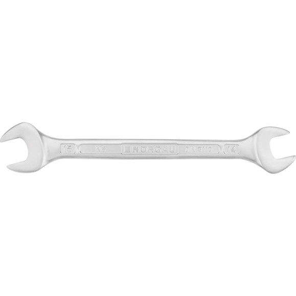 Двусторонний рожковый ключ NORGAU тип N6-14x15 14х15, длина 190 мм 060107163 Двусторонний рожковый ключ NORGAU тип N6-14x15 14х15, длина 190 мм 060107163