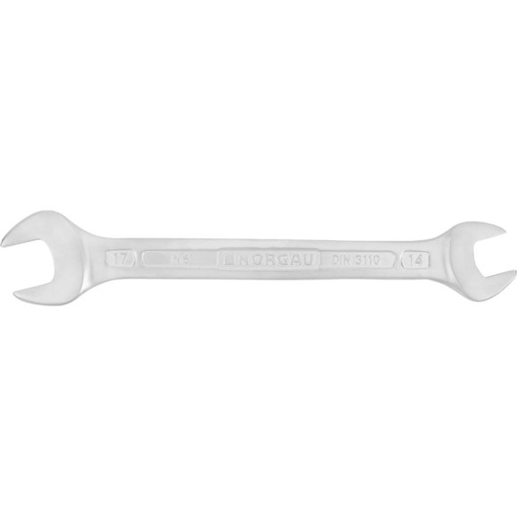 Двусторонний рожковый ключ NORGAU тип N6-14x17 14х17, длина 192 мм 060107169 Двусторонний рожковый ключ NORGAU тип N6-14x17 14х17, длина 192 мм 060107169