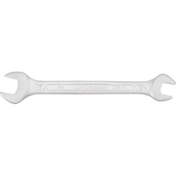 Двусторонний рожковый ключ NORGAU тип N6-13x17 13х17, длина 195 мм 060107160 Двусторонний рожковый ключ NORGAU тип N6-13x17 13х17, длина 195 мм 060107160