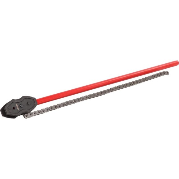Двуконцевой двусторонний цепной трубный ключ REKON до 10" 029010