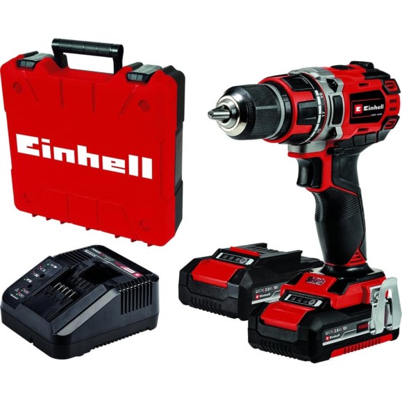Аккумуляторная дрель Einhell pxc te-cd 18/50 li bl, 18в, 50нм, патрон 13мм, 2x2,0 ач, кейс 4513896 Аккумуляторная дрель Einhell pxc te-cd 18/50 li bl, 18в, 50нм, патрон 13мм, 2x2,0 ач, кейс 4513896