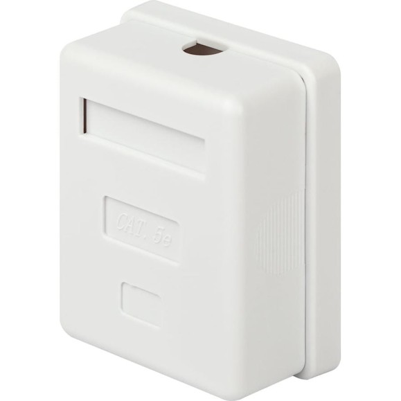 Компьютерная розетка ЭРА RJ45, категория 5е, неэкранированная, 1порт, упаковка 1 шт. Б0056901