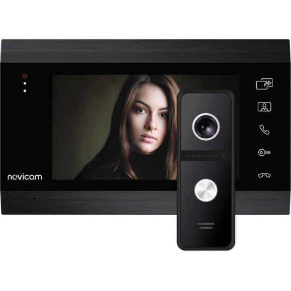 Комплект видеодомофона Novicam dark magic 7c kit для квартиры, дома и офиса 4222