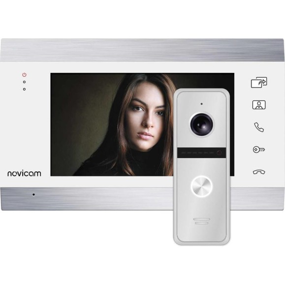 Комплект видеодомофона Novicam white magic 7c kit для квартиры, дома и офиса 4221