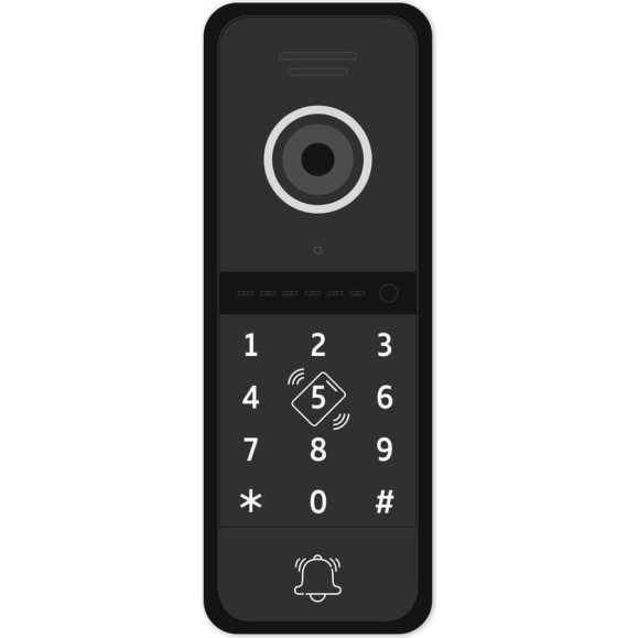 Вызывная панель Novicam fantasy mrk fhd black со встроенной скуд 4858