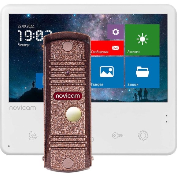 Комплект видеодомофона Novicam unit 7 fhd kit для квартиры, дома и офиса 4005