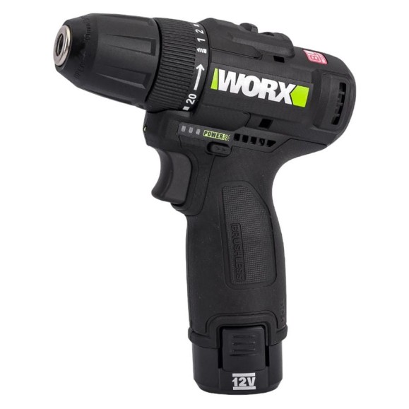 Аккумуляторная дрель-шуруповерт WORX Professional 12В, 38Нм, 2Ач х2 + 1,5 А WE210.2 Аккумуляторная дрель-шуруповерт WORX Professional 12В, 38Нм, 2Ач х2 + 1,5 А WE210.2
