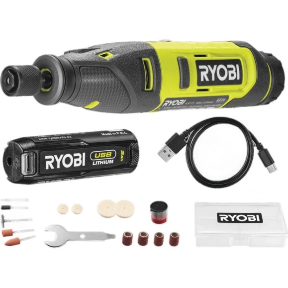 Гравировальная машина Ryobi RRT4-120GA15 4 В 5133005634 Гравировальная машина Ryobi RRT4-120GA15 4 В 5133005634
