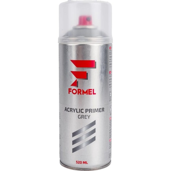 Грунт Formel акриловый, серый, 520 мл, аэрозоль FM-4012 Грунт Formel акриловый, серый, 520 мл, аэрозоль FM-4012