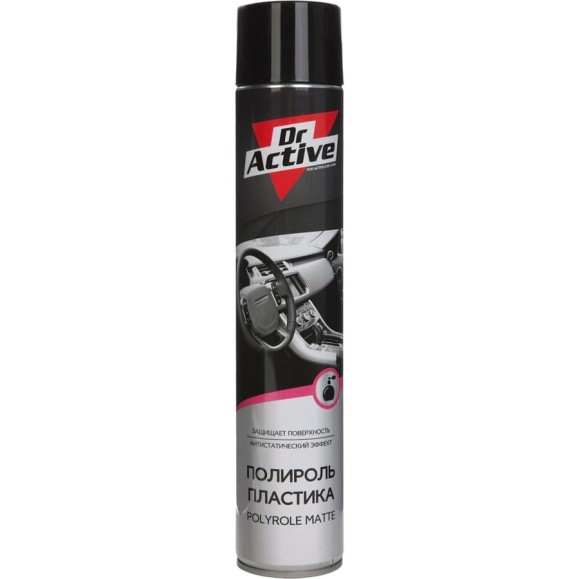 Матовый полироль пластика Sintec Dr.Active MATTE с парфюмированным ароматом, 1 л, аэрозоль 537007